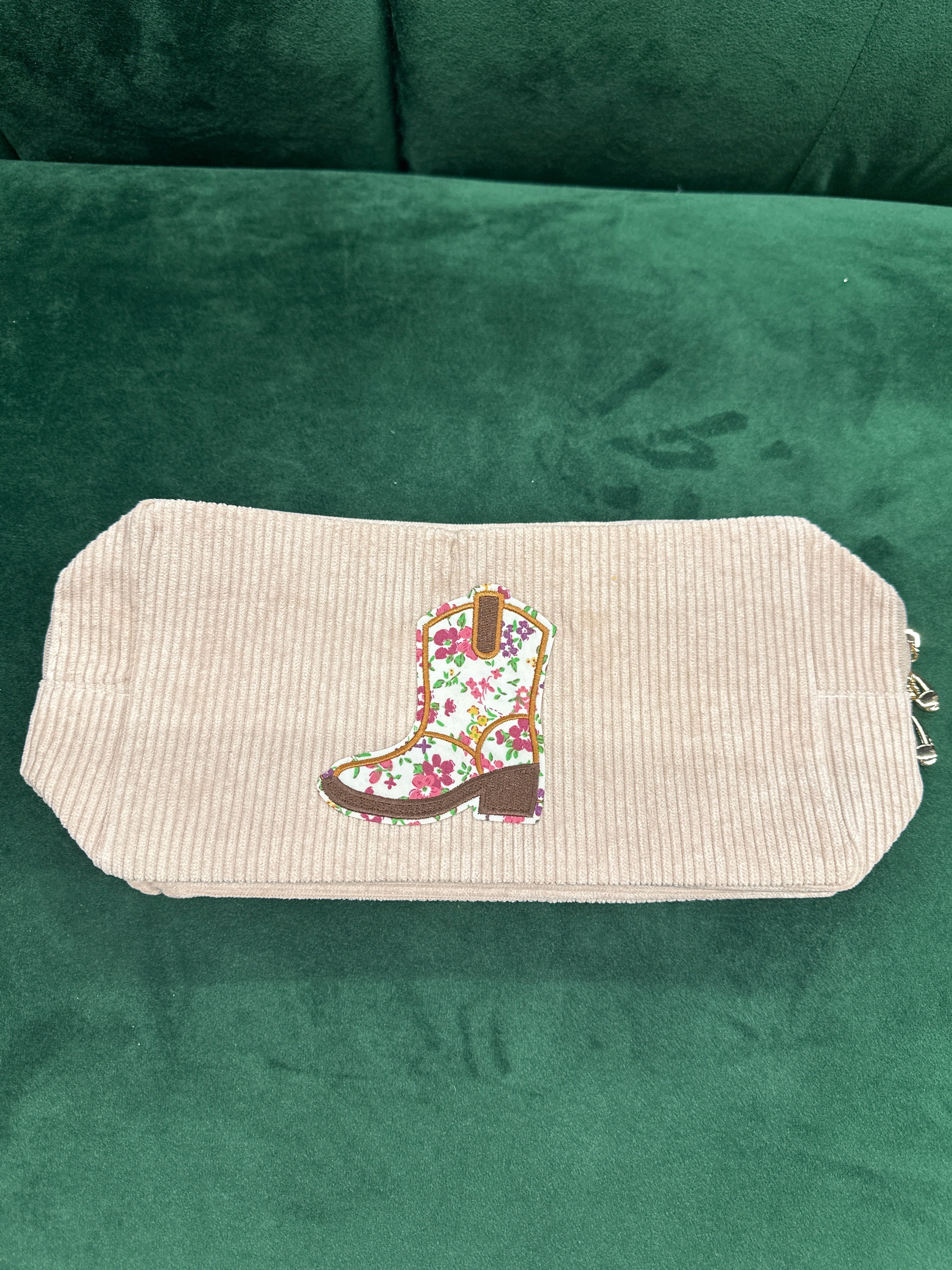 Corduroy Boot Pouch